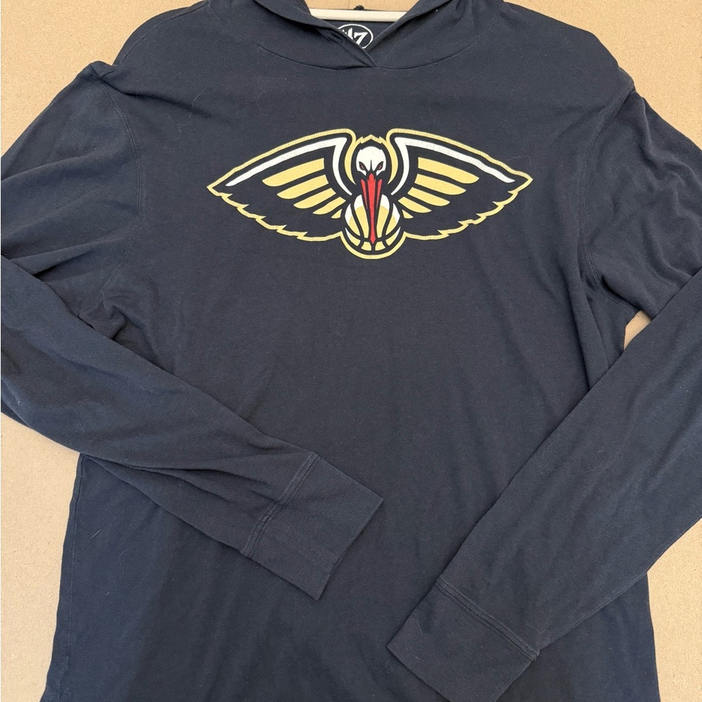 47 Brand Dark Blue Pelicans Hoodie - Picture 2 of 4